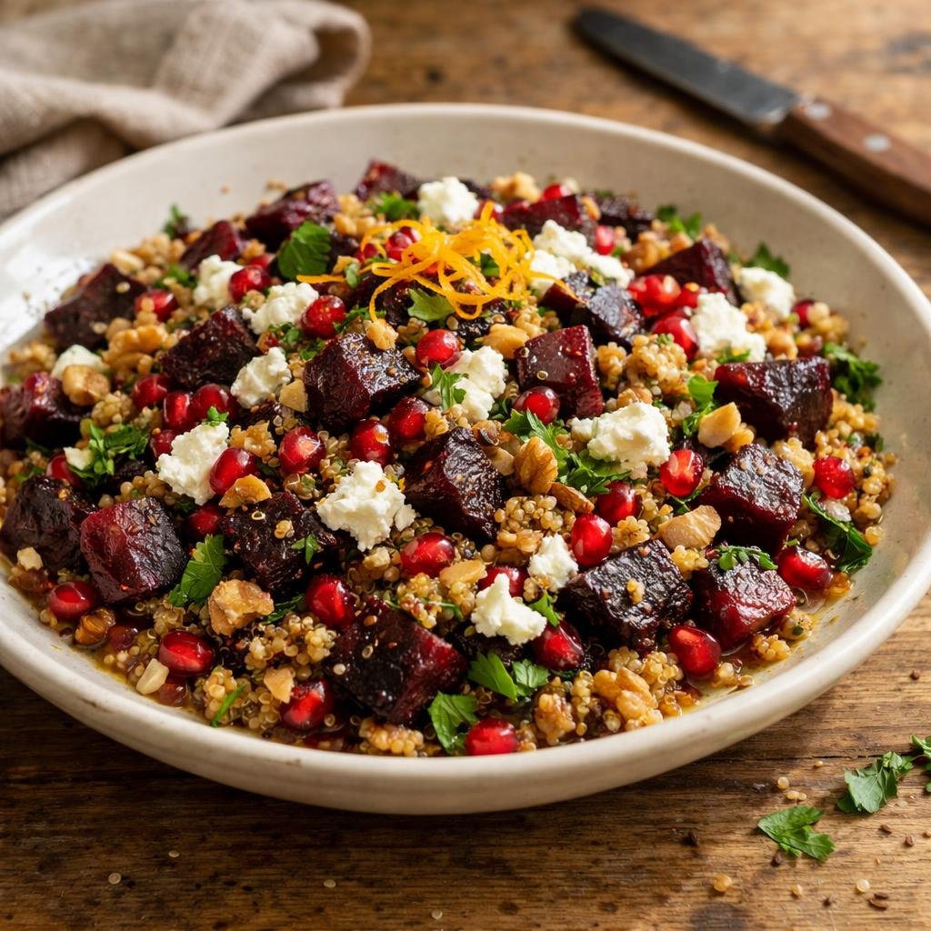 salade tiède betteraves quinoa