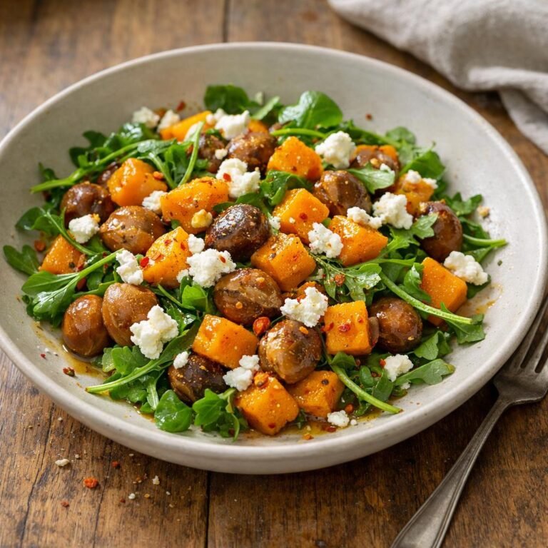 Salade tiède de butternut Cayenne