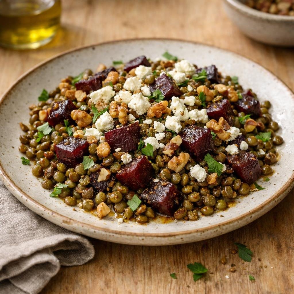 salade tiède lentilles