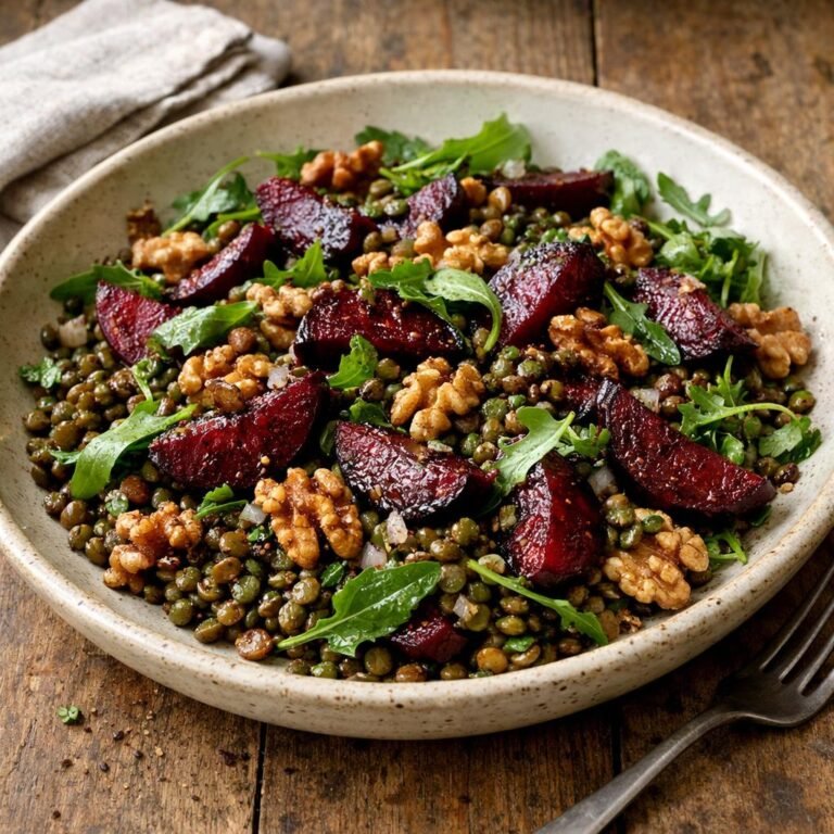 salade tiède de lentilles