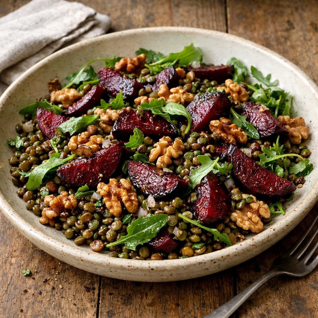 salade tiède de lentilles