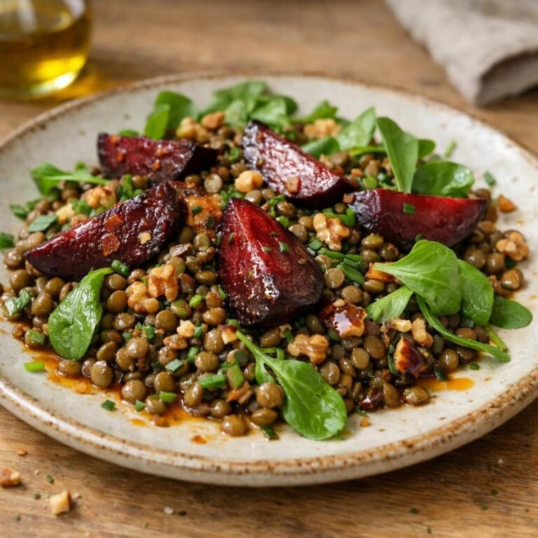 salade tiède de lentilles