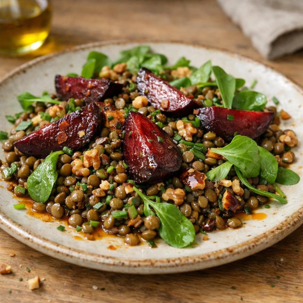 salade tiède de lentilles