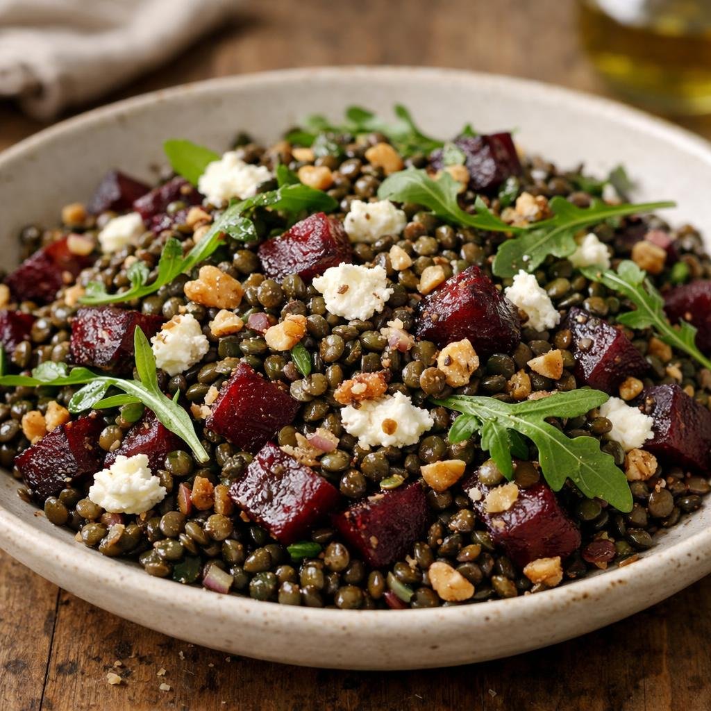 salade tiède de lentilles