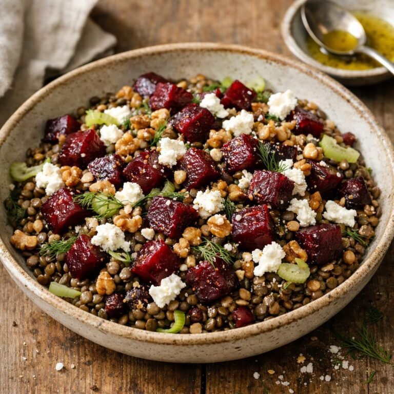 salade tiède de lentilles
