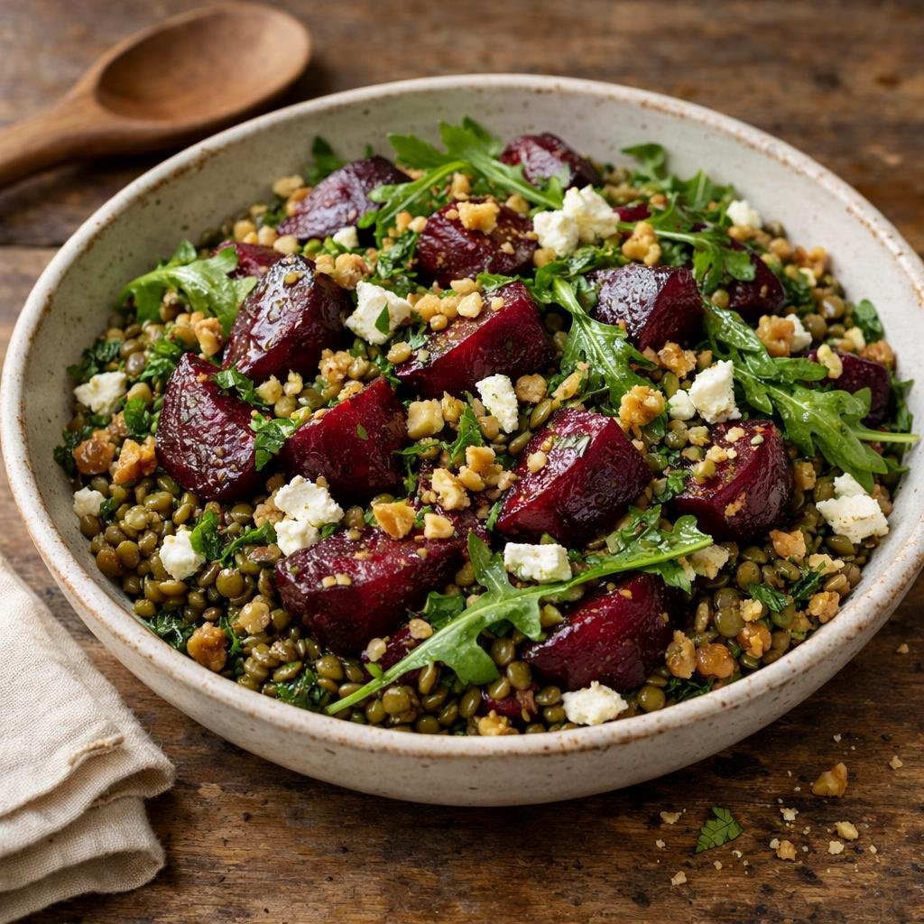 salade tiède de lentilles