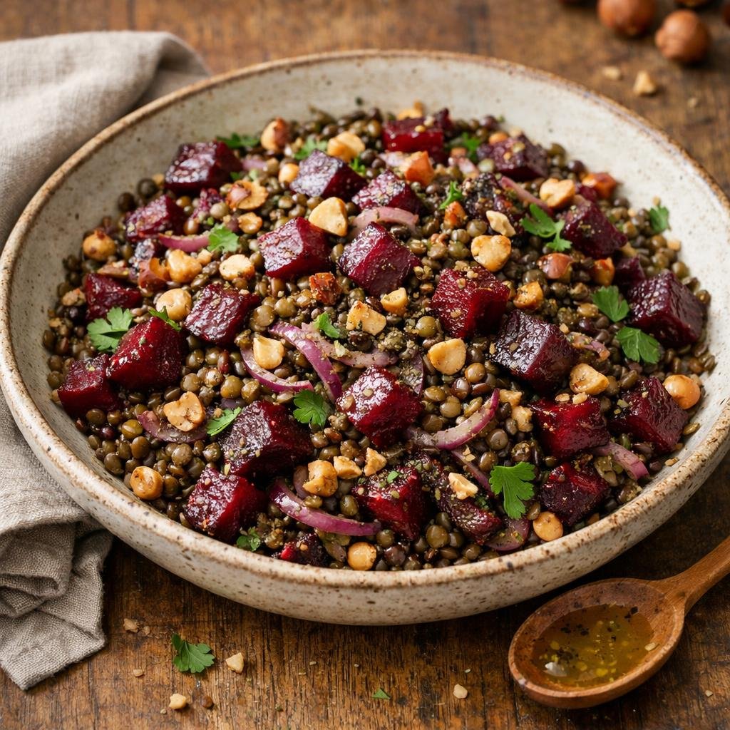 salade tiède lentilles