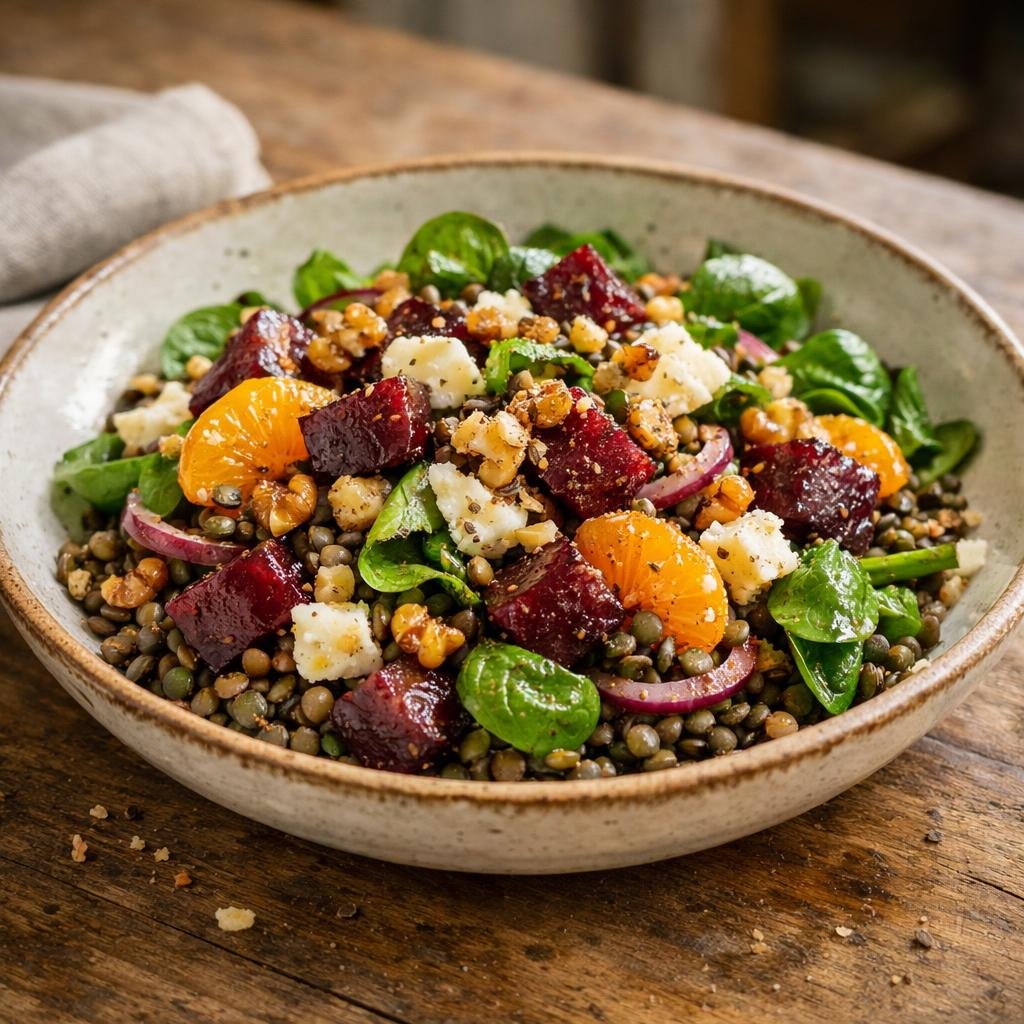 salade tiède lentilles