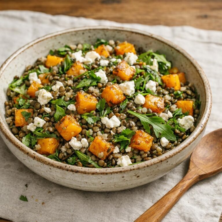 salade tiède de lentilles