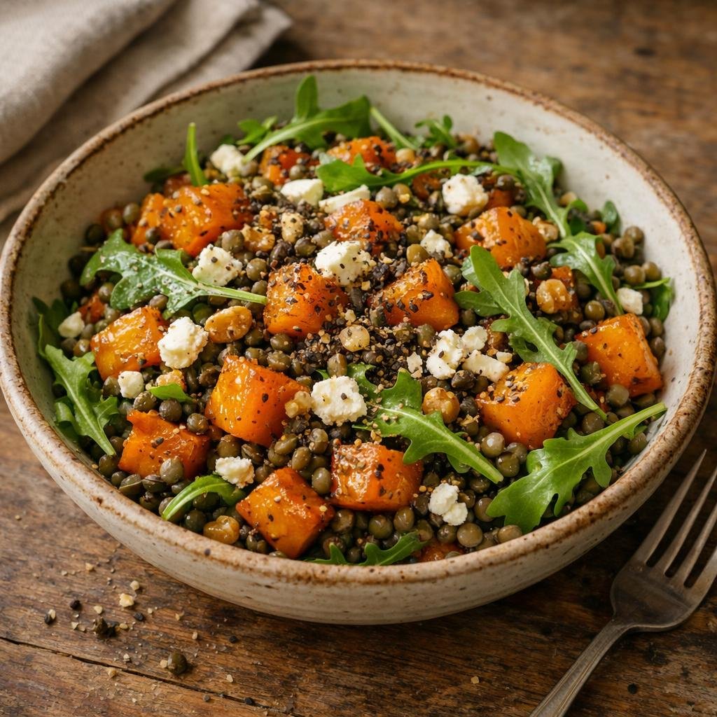 salade tiède de lentilles