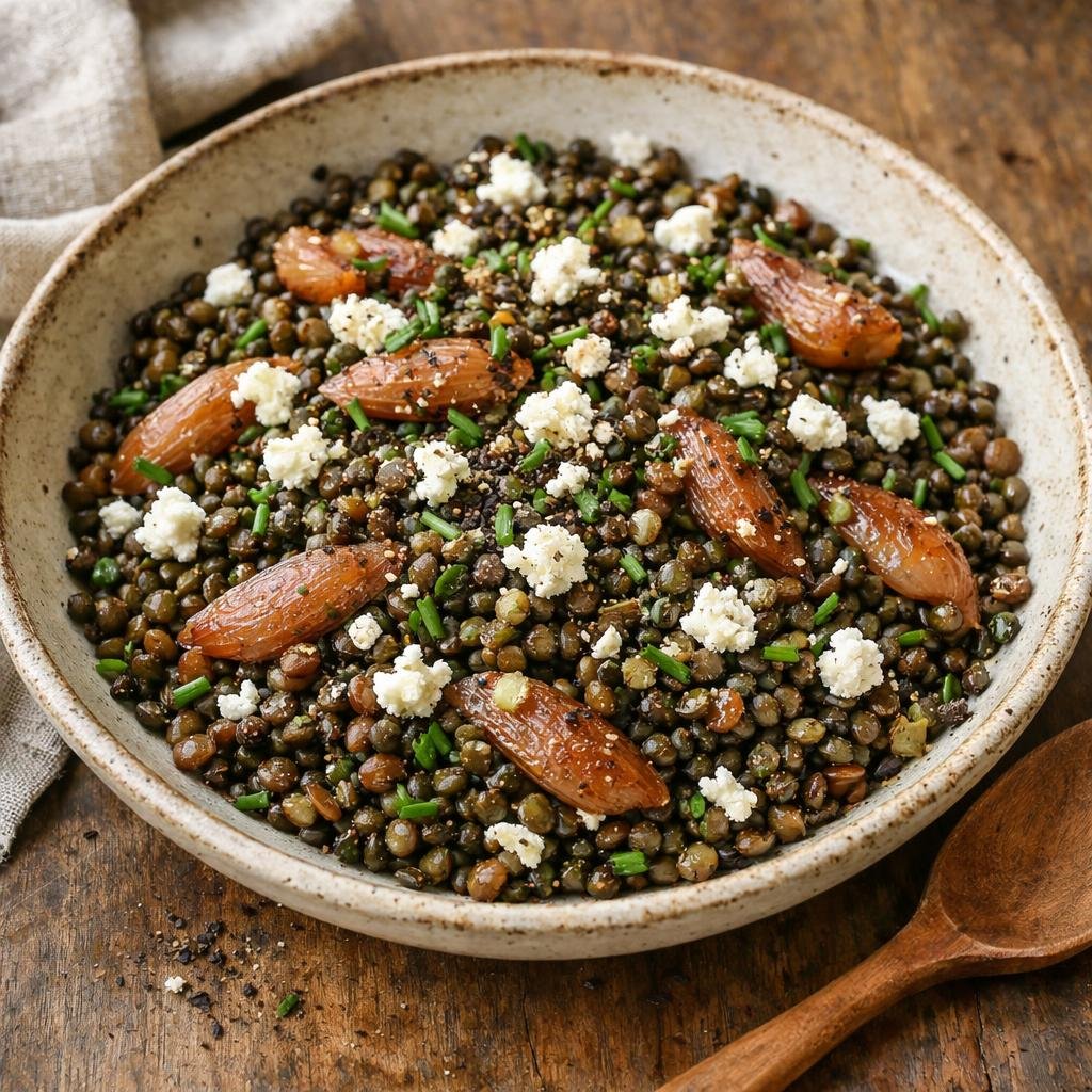 salade tiède de lentilles