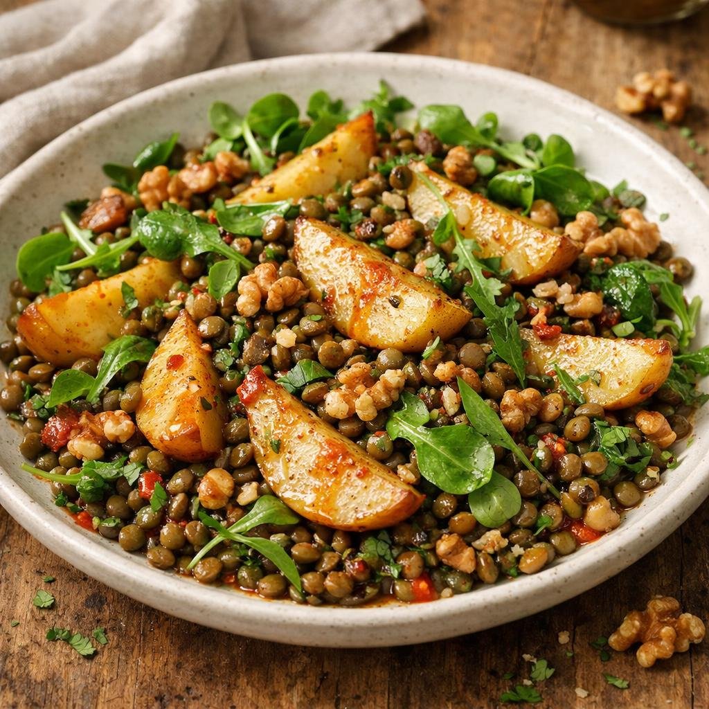salade tiède de lentilles