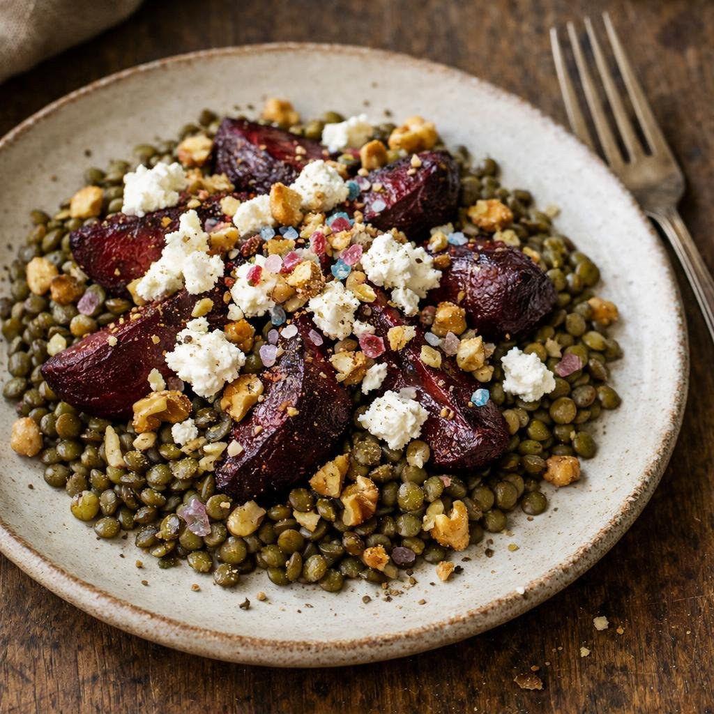 salade tiède de lentilles