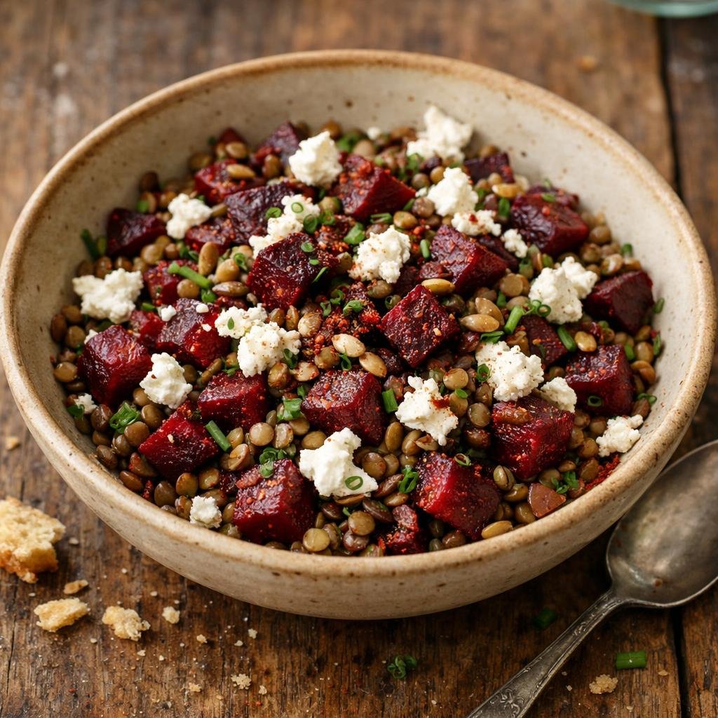 salade tiède de lentilles