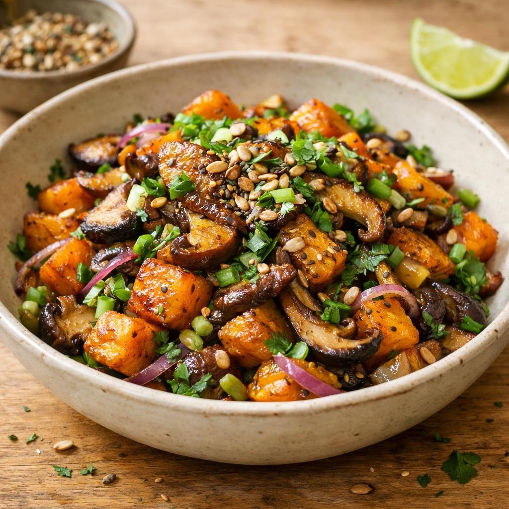 salade tiède potimarron