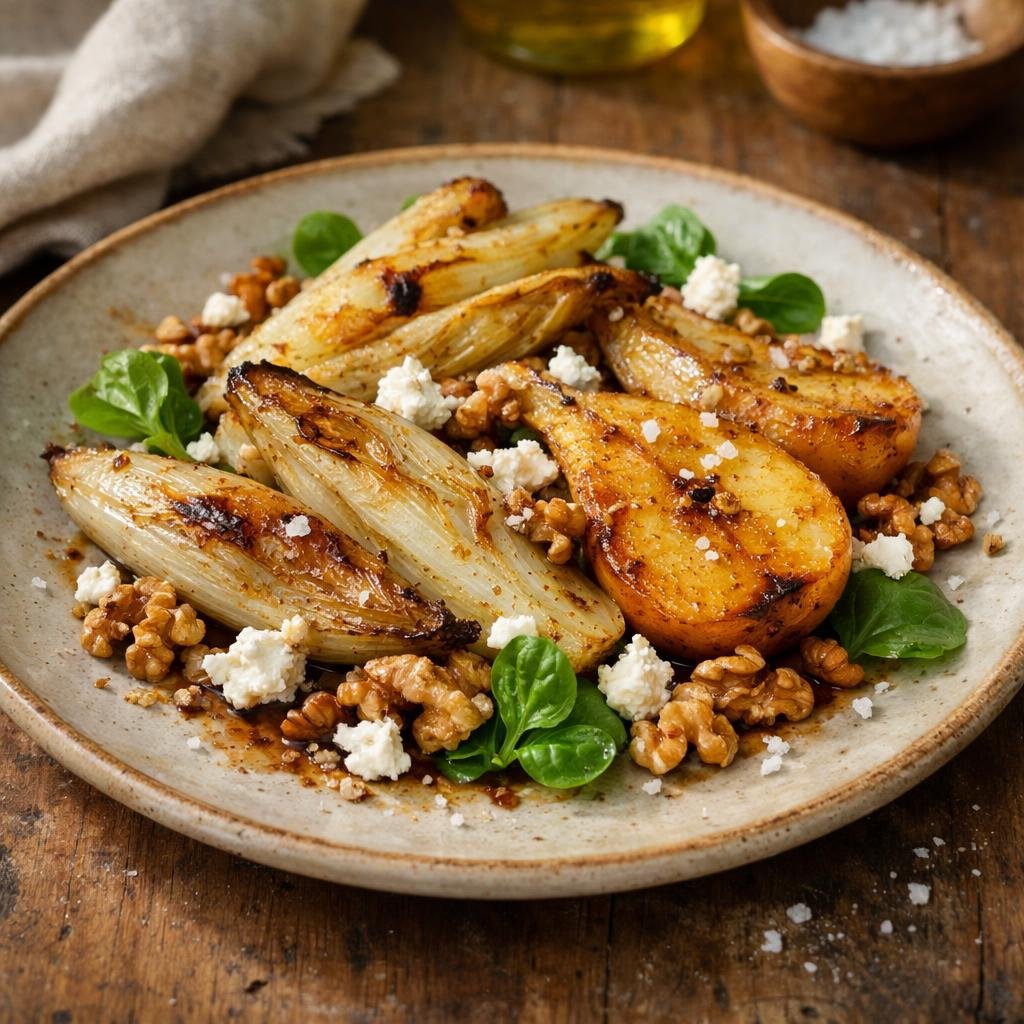 salade tiède d'endives