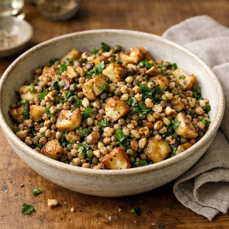 Salade tiède d'épeautre