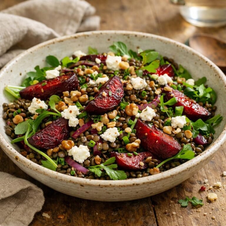 salade tiède lentilles