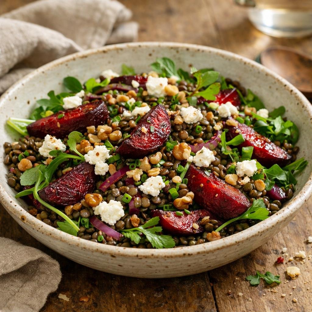 salade tiède lentilles