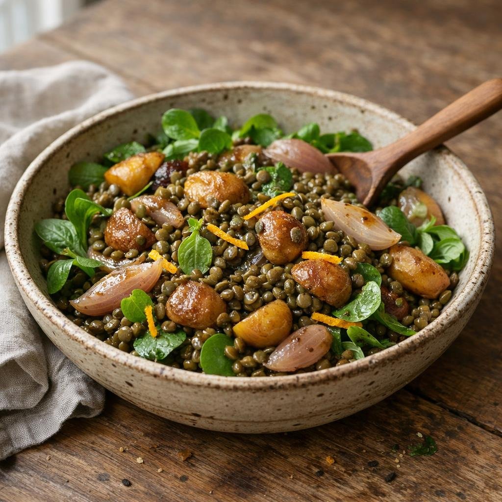 salade tiède lentilles