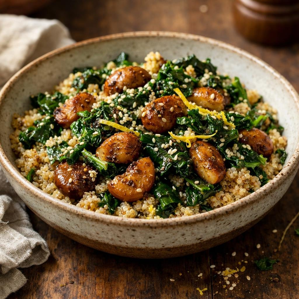 Salade tiède quinoa
