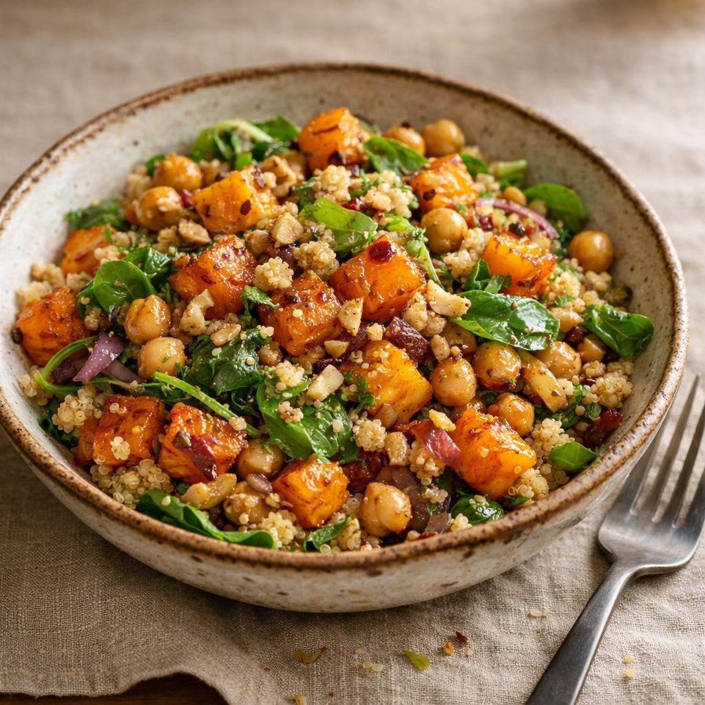 salade tiède quinoa courge