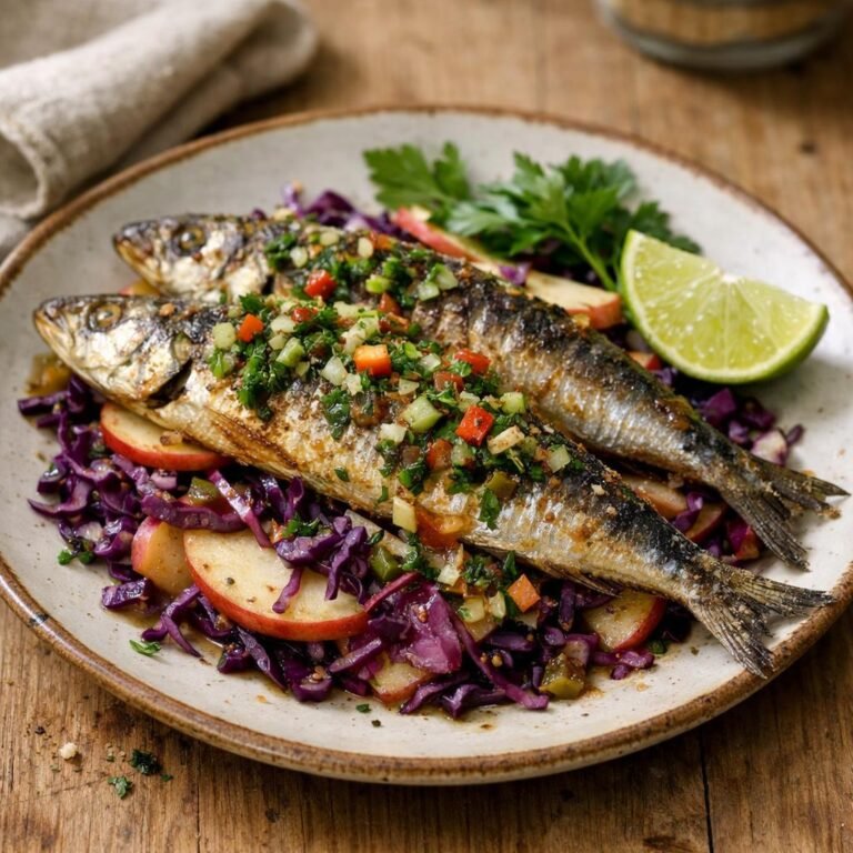 Sardines grillées sauce chien