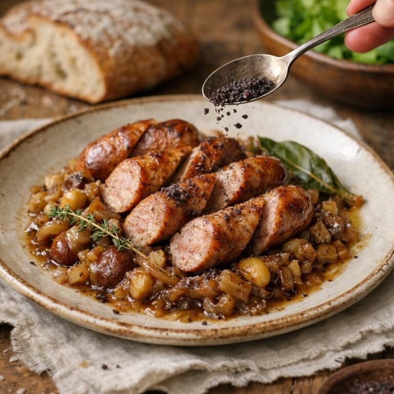 Saucisse de porc aux châtaignes