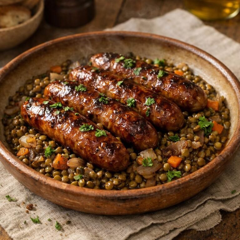 Saucisses caramélisées au Muscovado