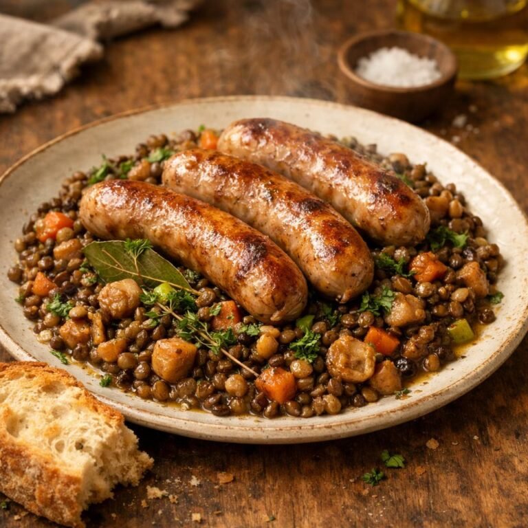 lentilles du Puy aux châtaignes