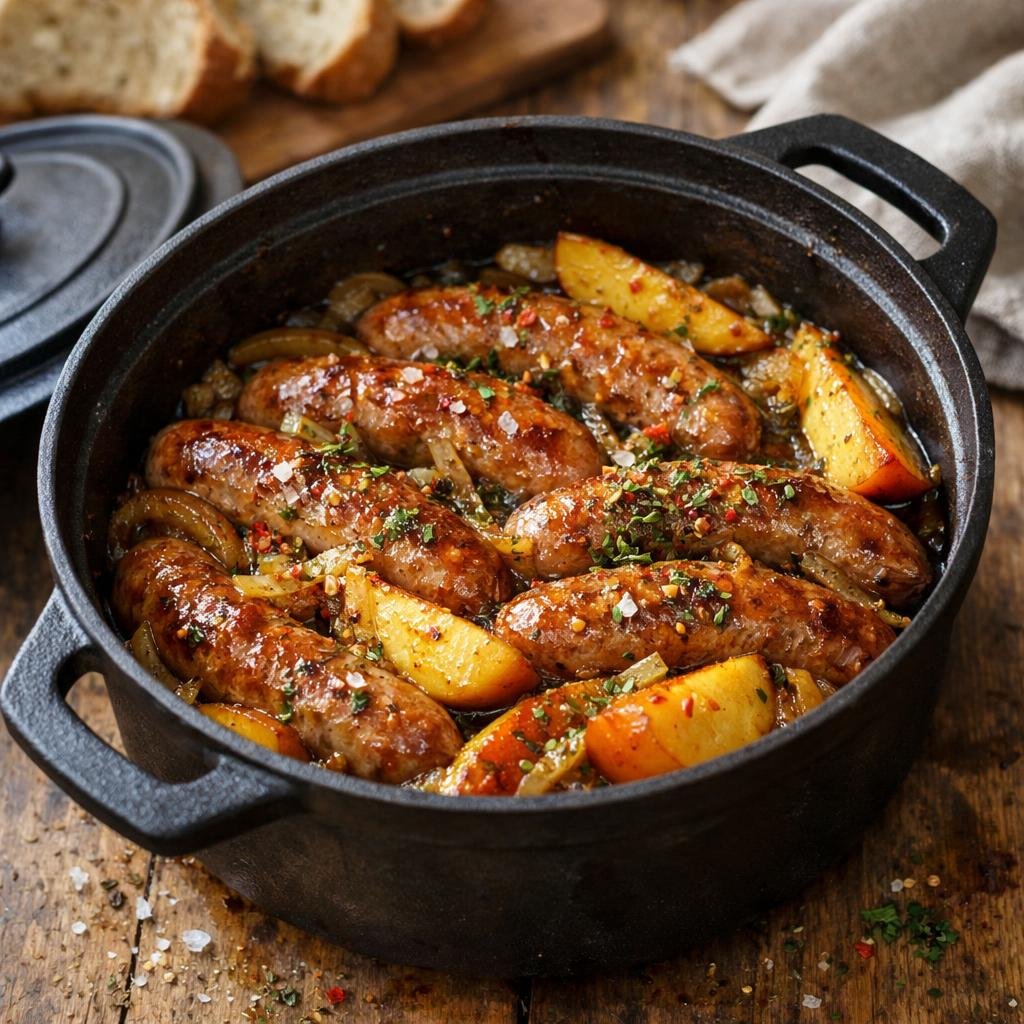 saucisses en cocotte