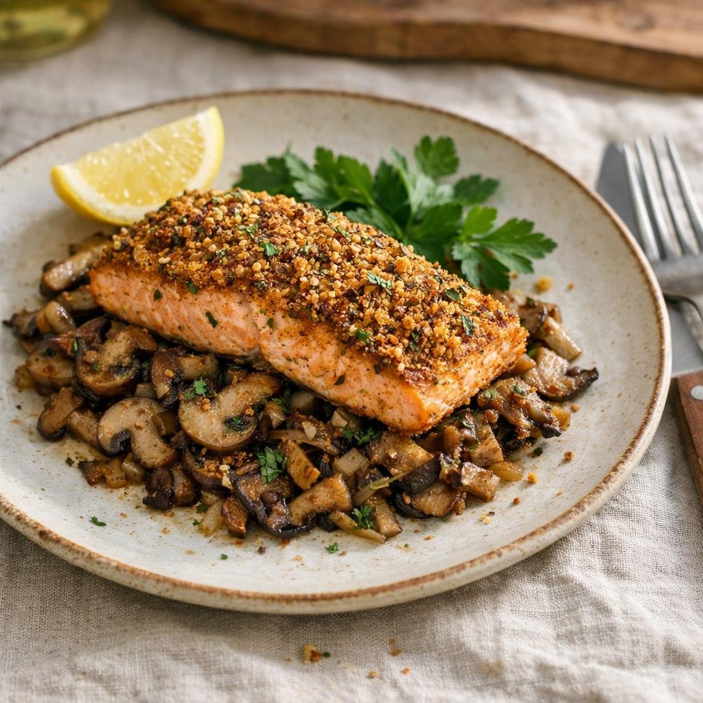 Saumon croûte d'épices