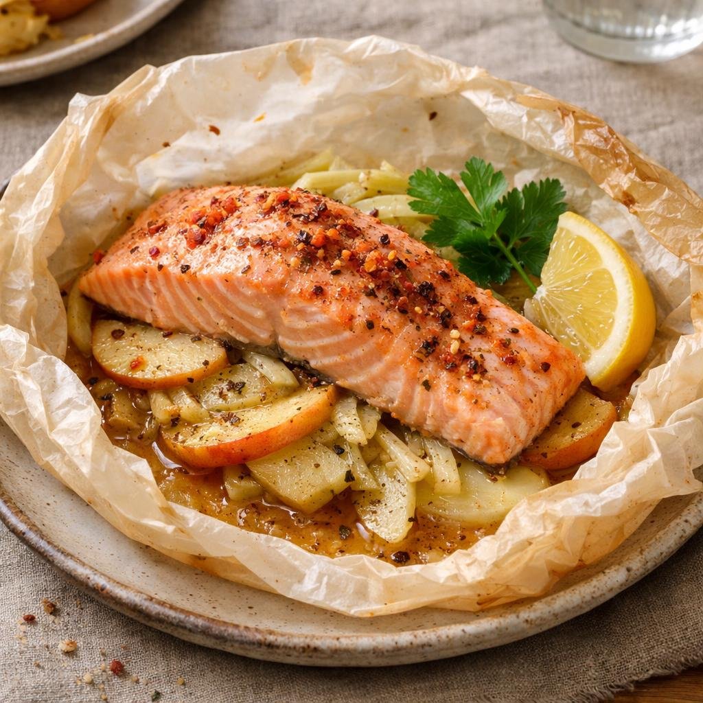 saumon en papillote