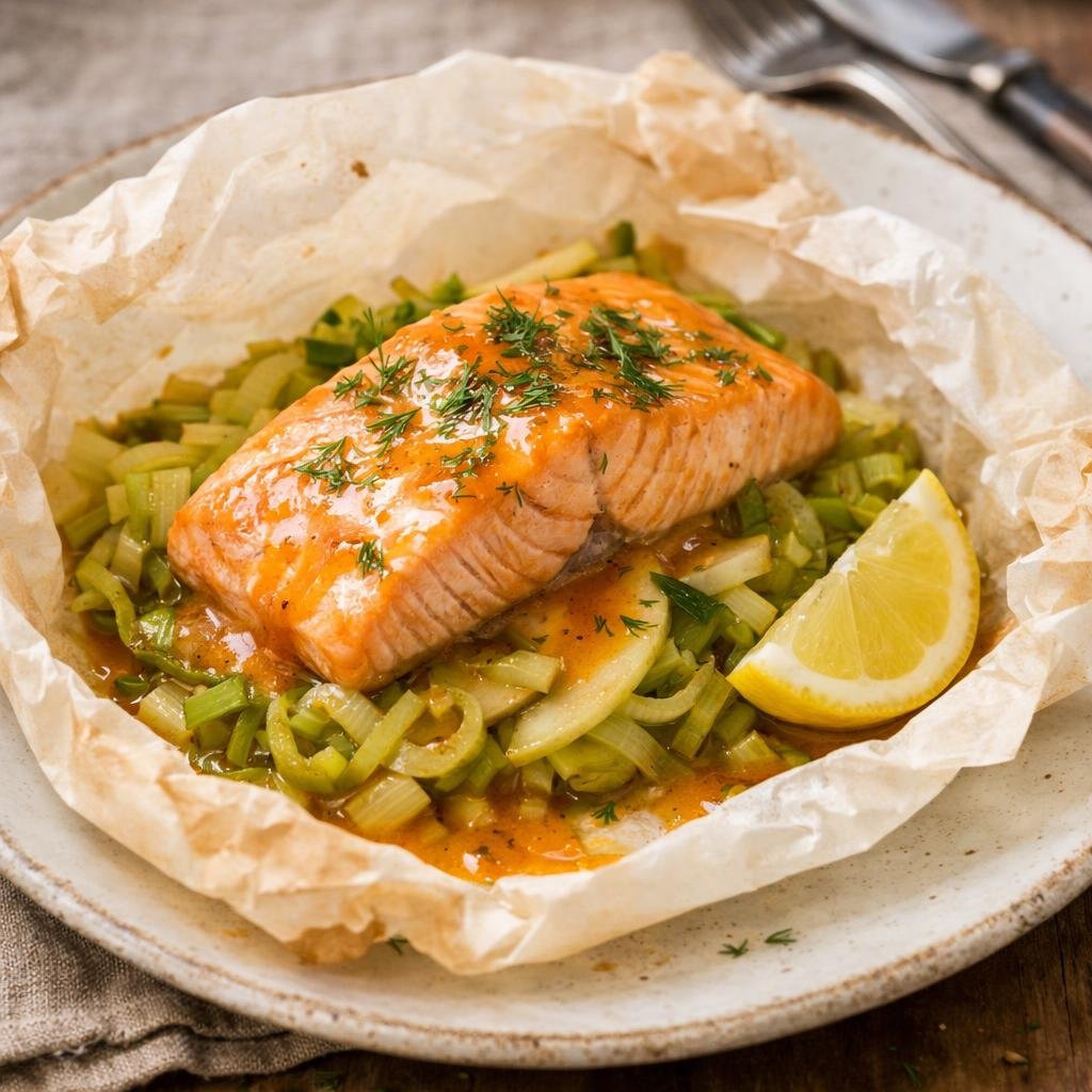 Saumon en papillote