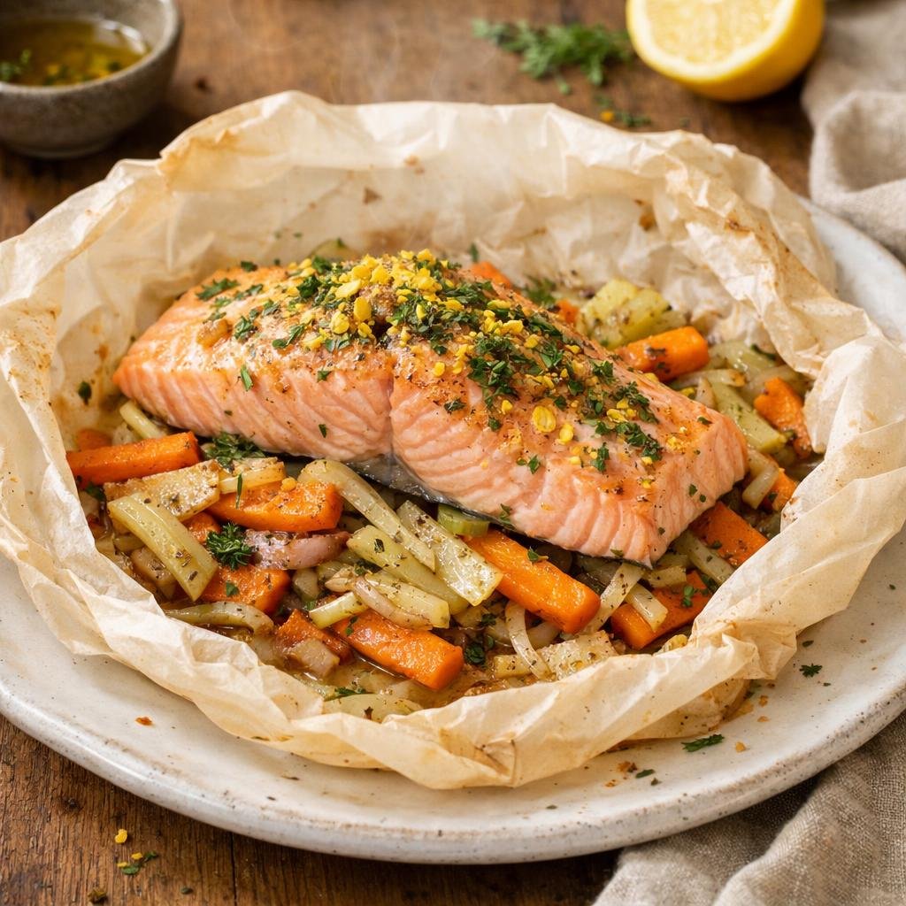 Saumon en papillote