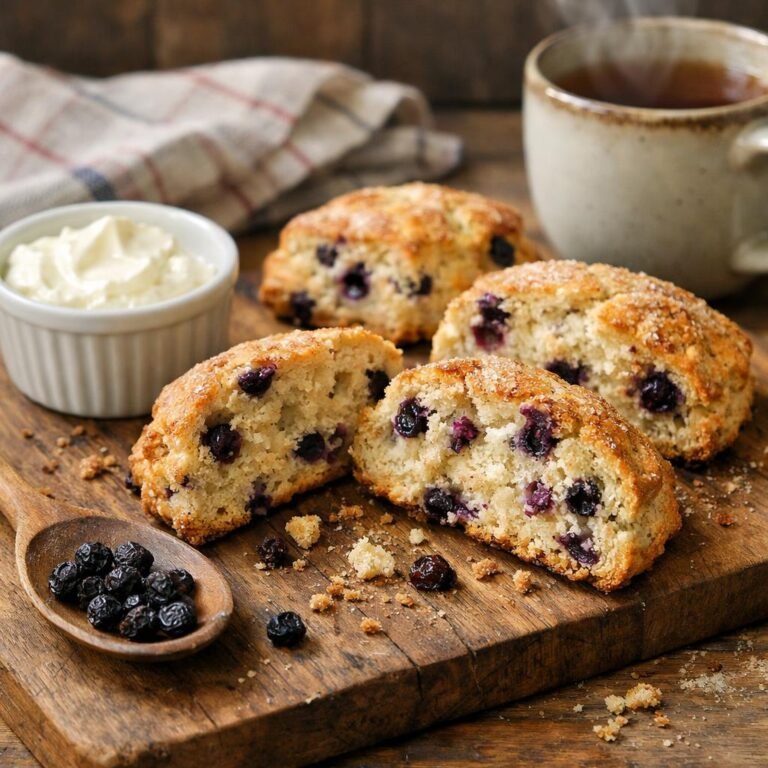 scones aux myrtilles
