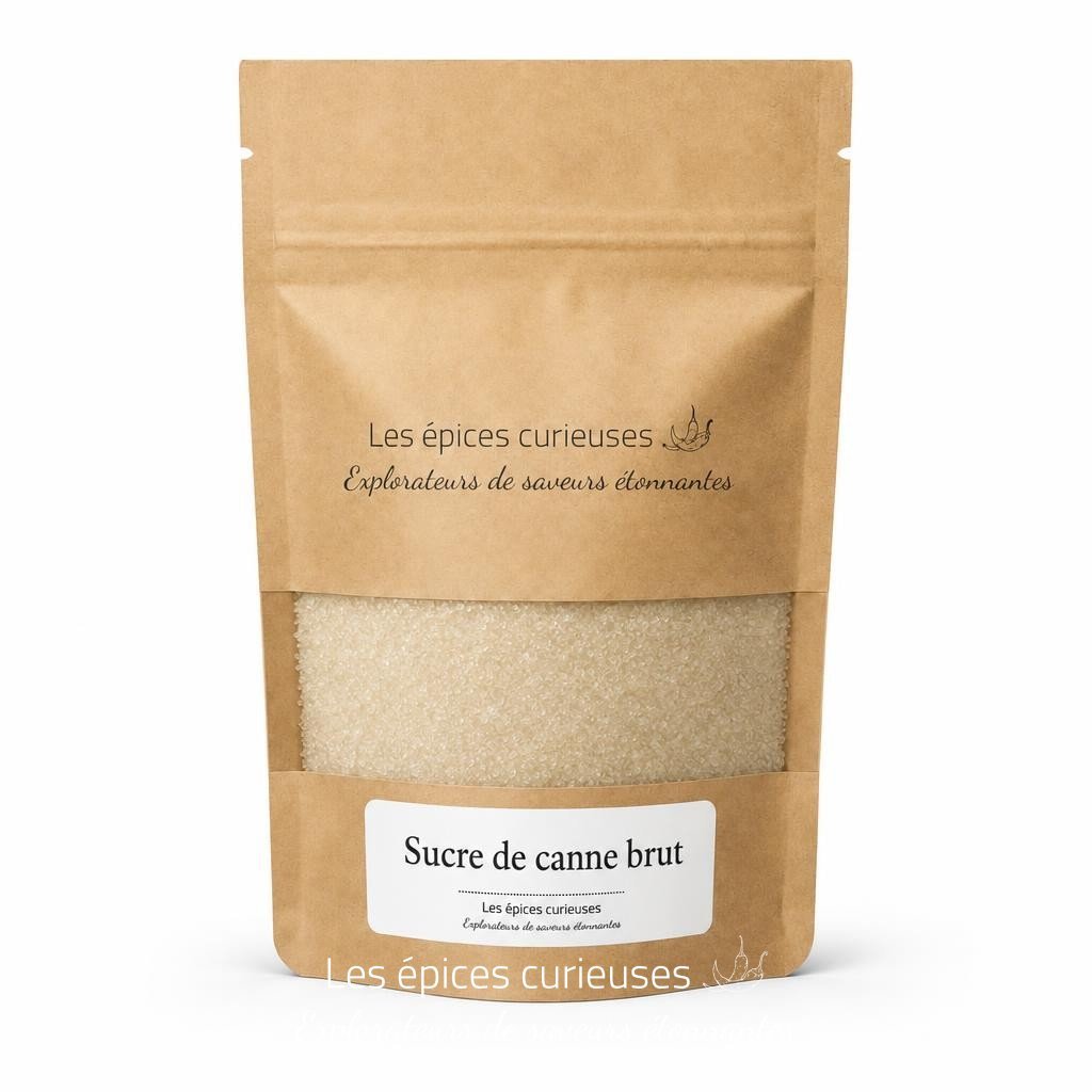 Sucre de canne brut - Packaging - Les Épices Curieuses