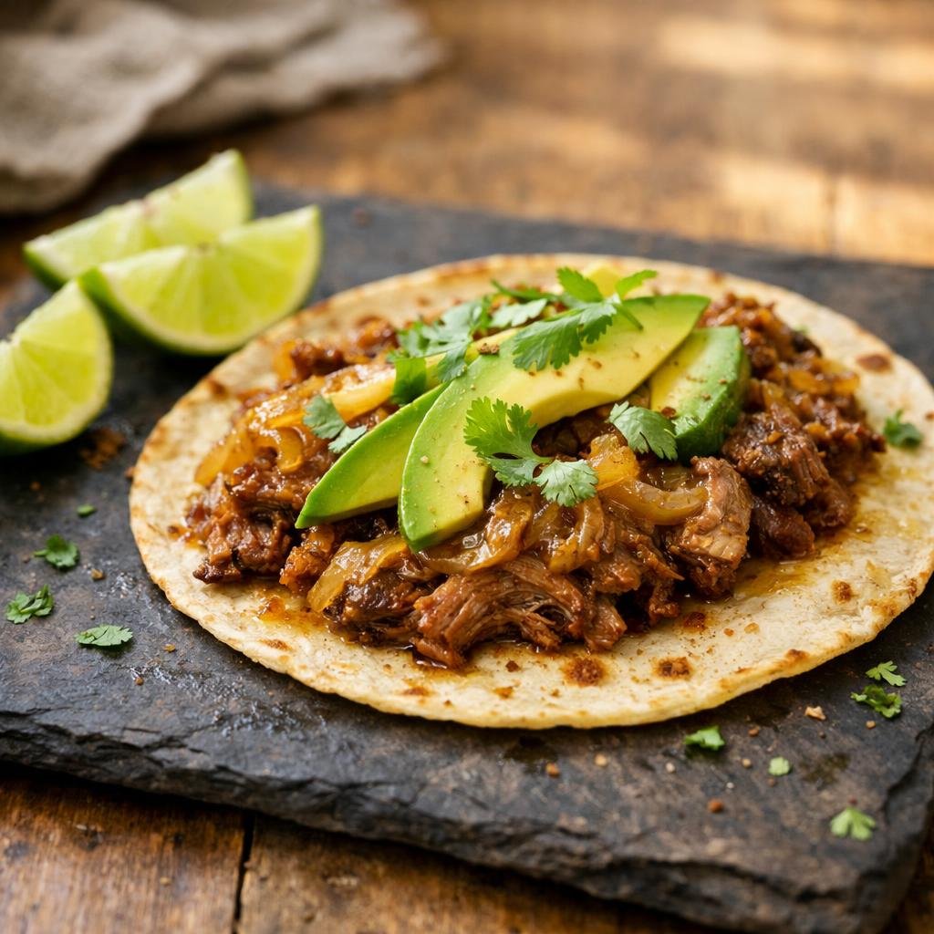 Tacos de porc braisé