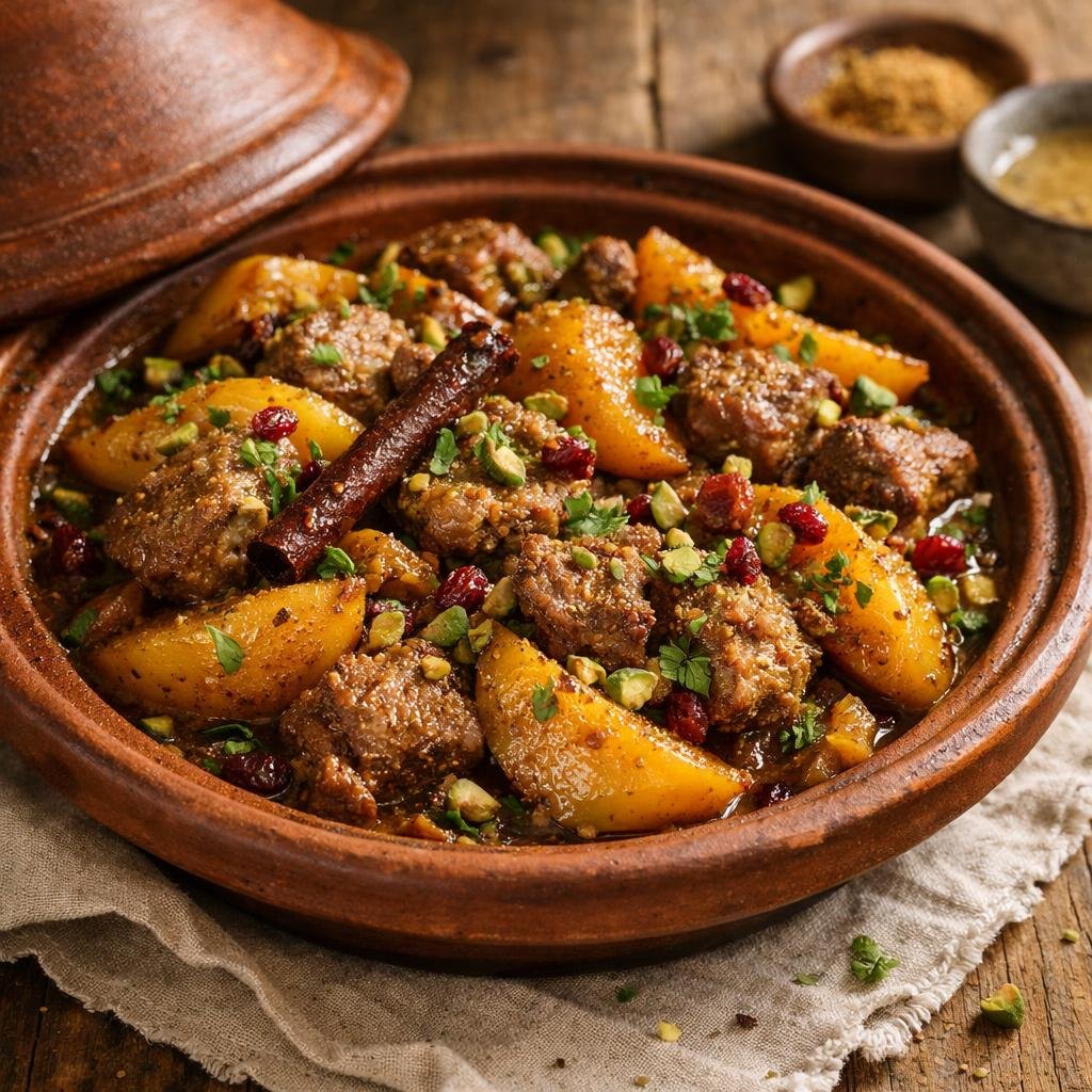 Tajine d'agneau aux coings