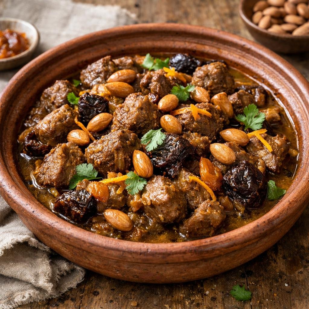 Tajine d'agneau aux kakis
