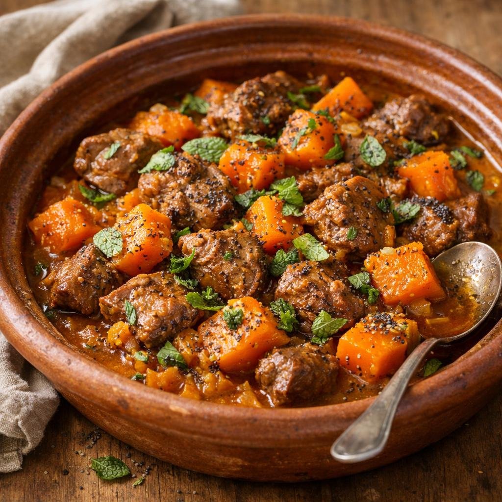Tajine d'agneau potimarron