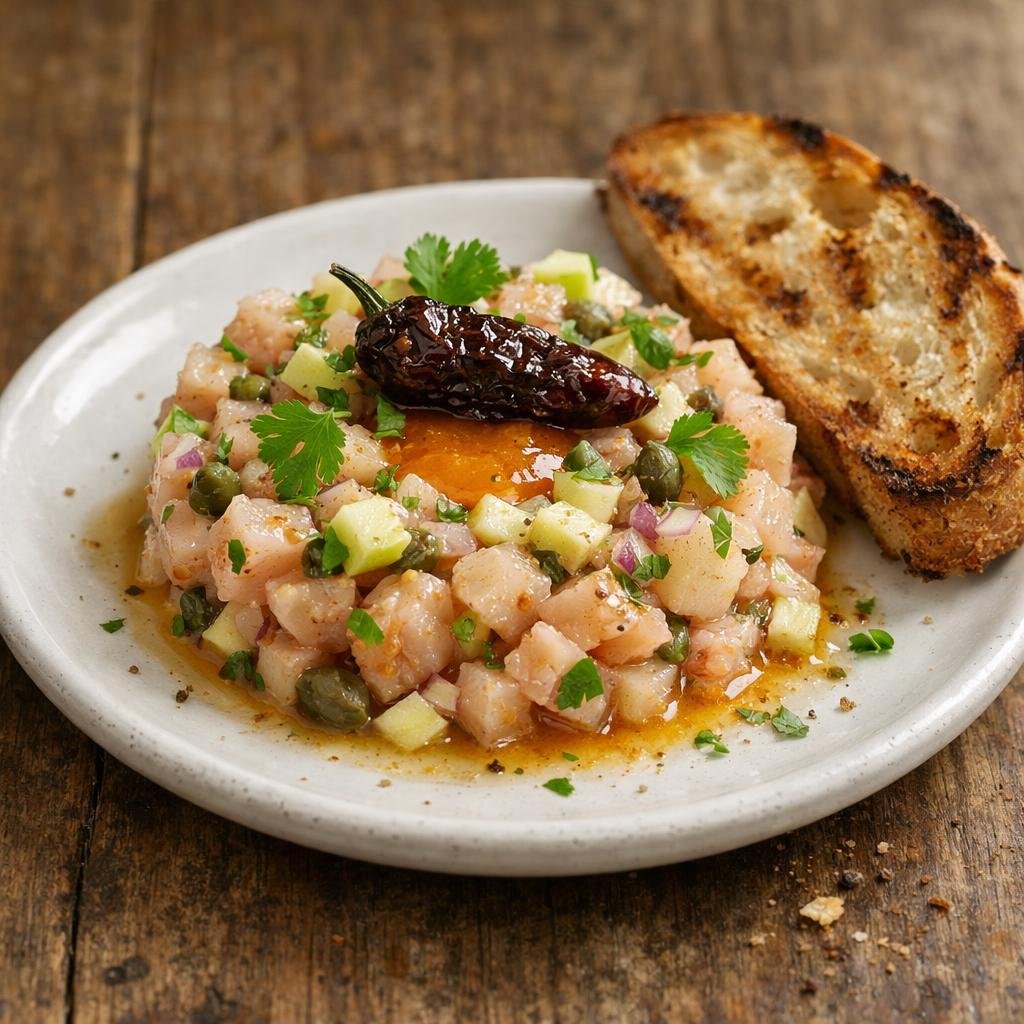 tartare de bar fumé