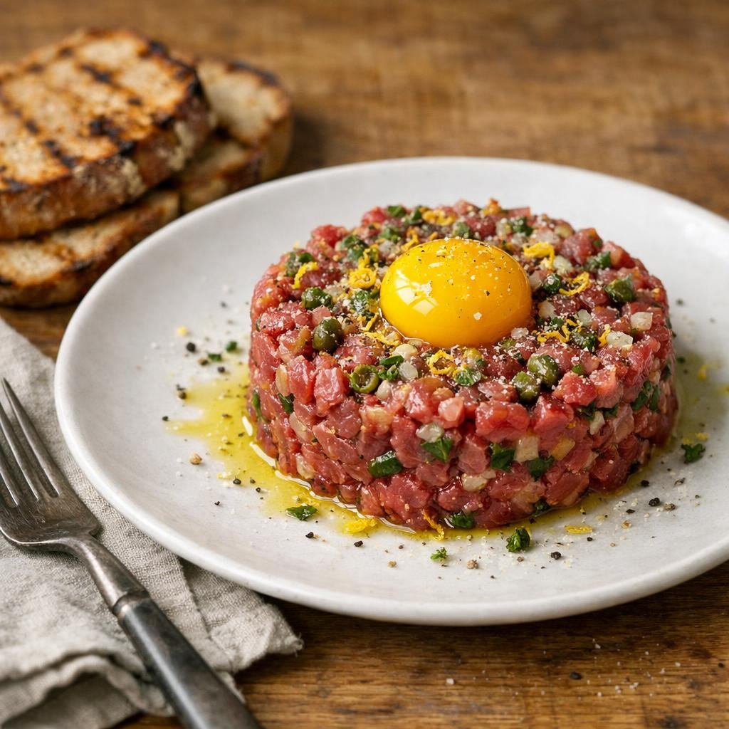 Tartare de bœuf citron