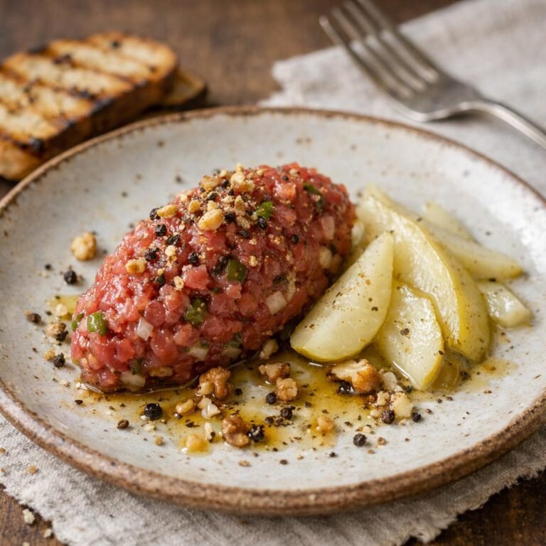 tartare de bœuf automnal