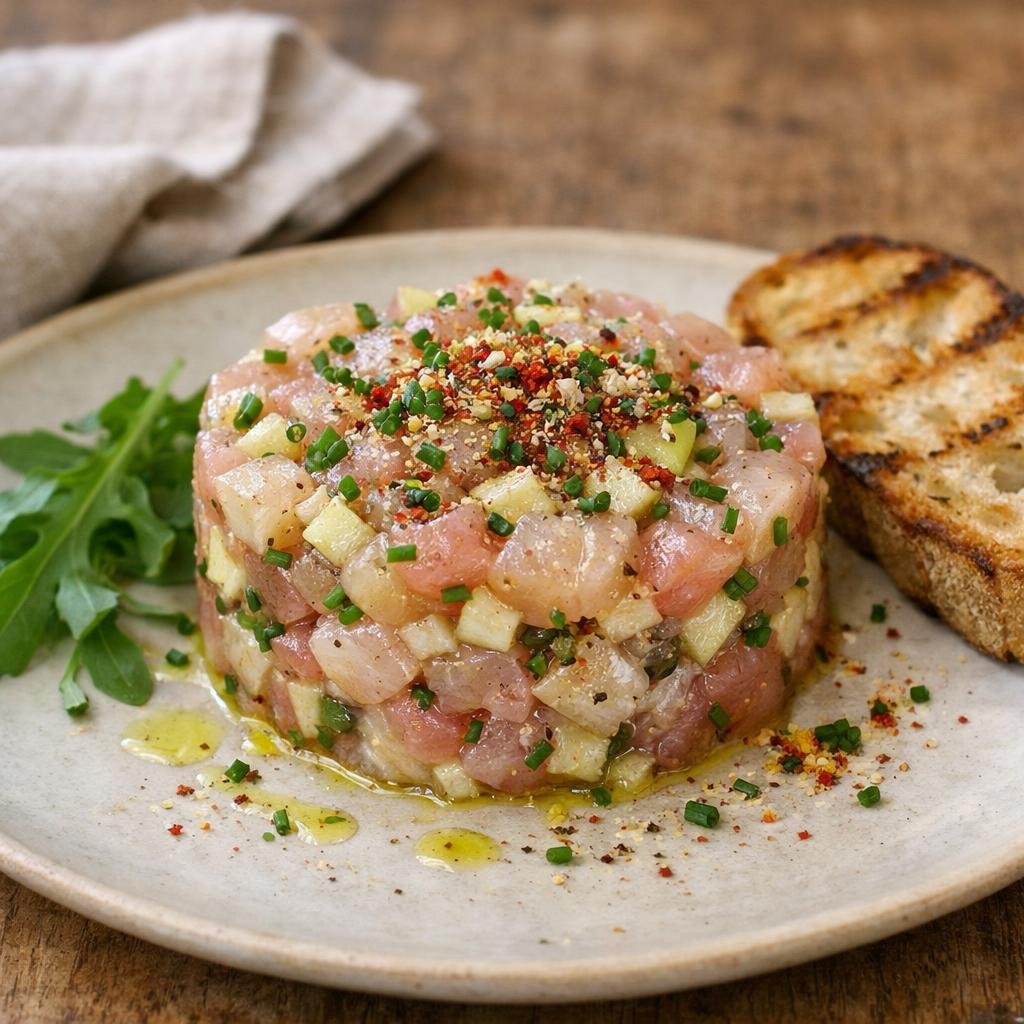 Tartare de daurade acidulé