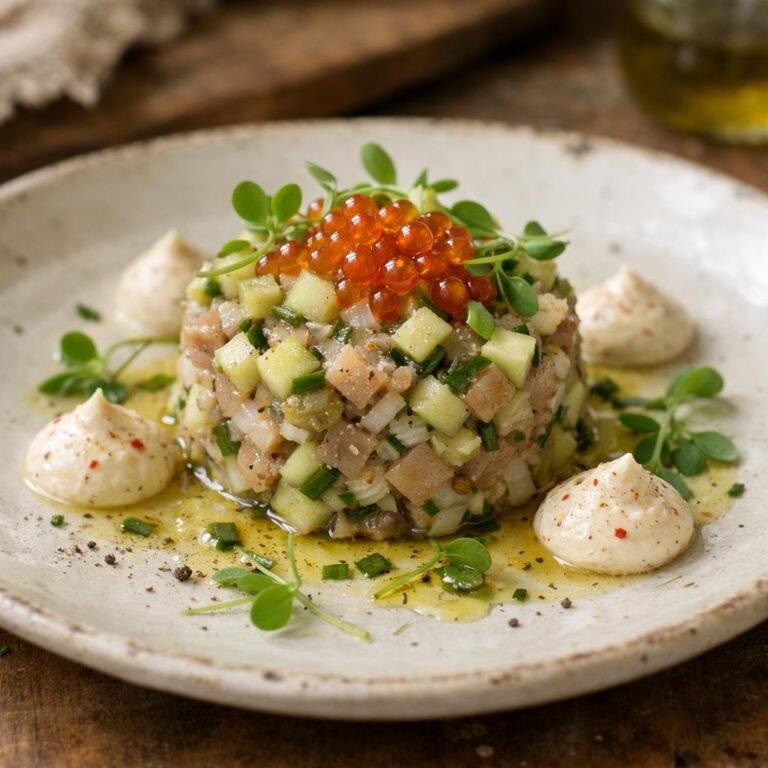 Tartare maquereau fumé