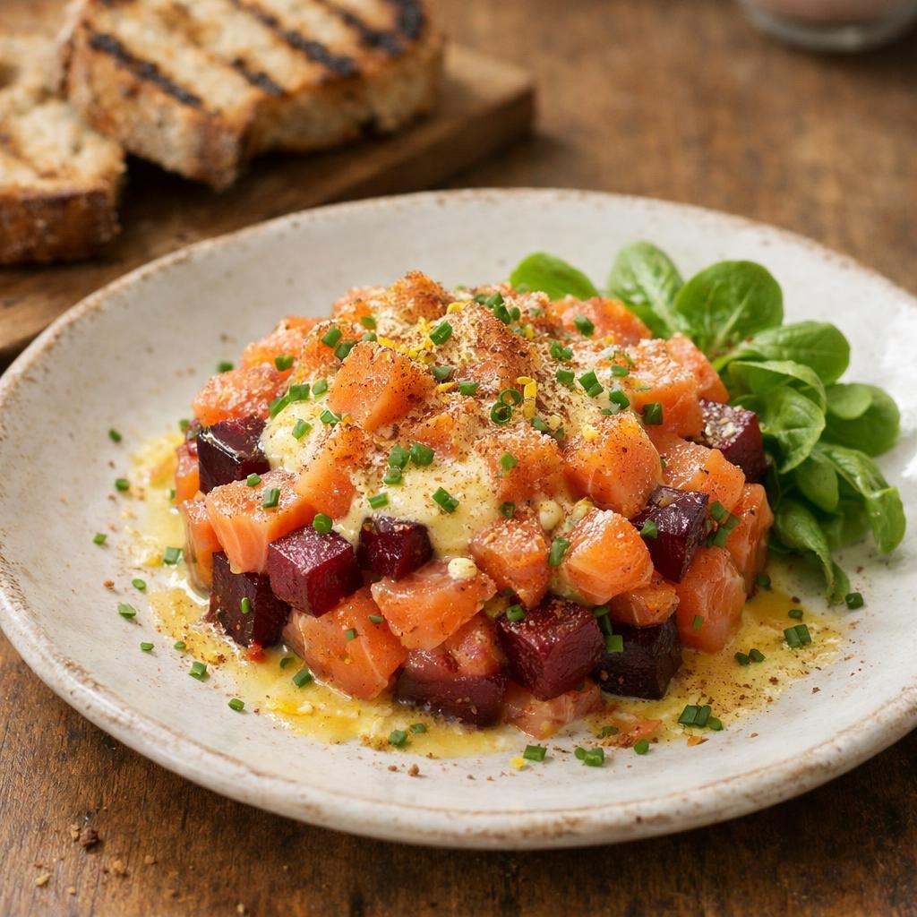 Tartare de saumon fumé