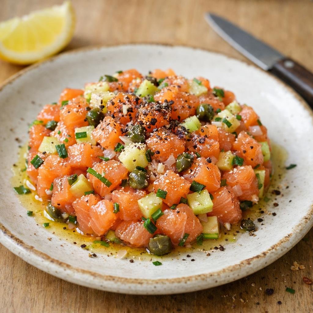 Tartare saumon Kala Namak