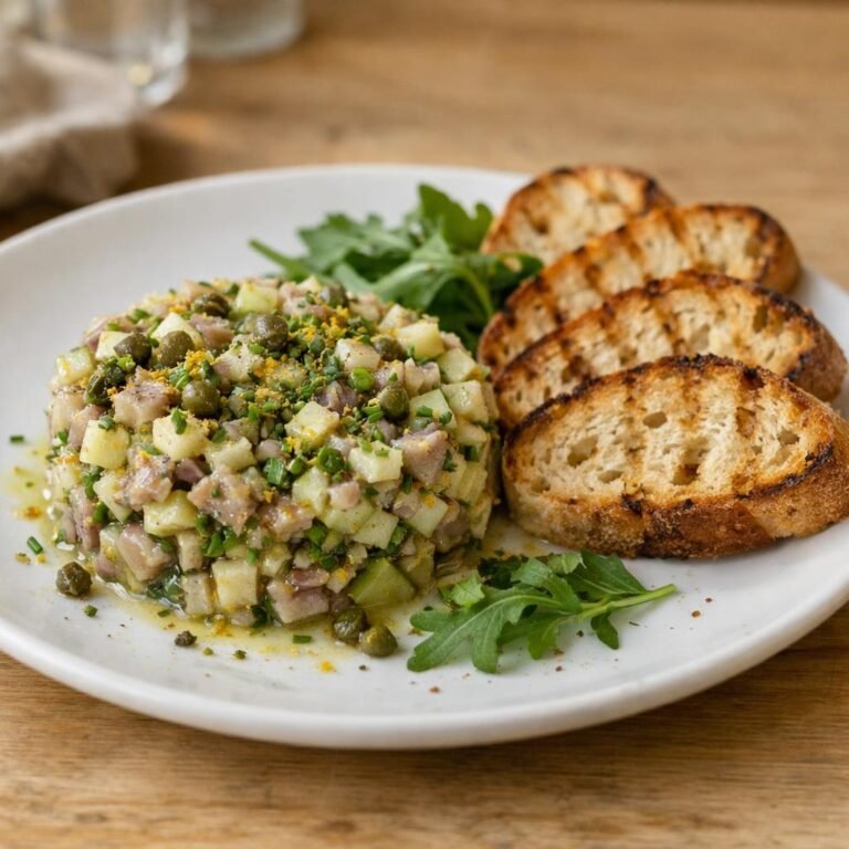 Tartare maquereau thé vert