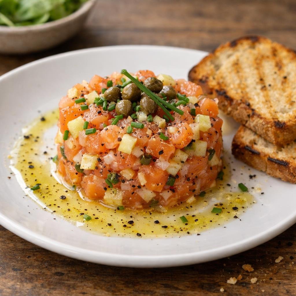 tartare saumon vanillé